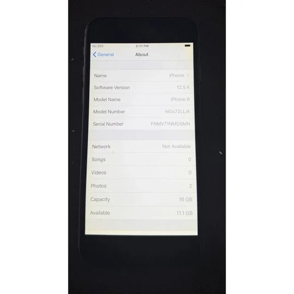 Apple iPhone 6 Model NG472LL/A - 16 GB Gray No SIM Card - Picture 3 of 5